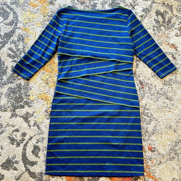 J. MCLAUGHLIN Catalina Cloth Striped Dress Size M Classic Business Casual Office - Picture 5 of 11